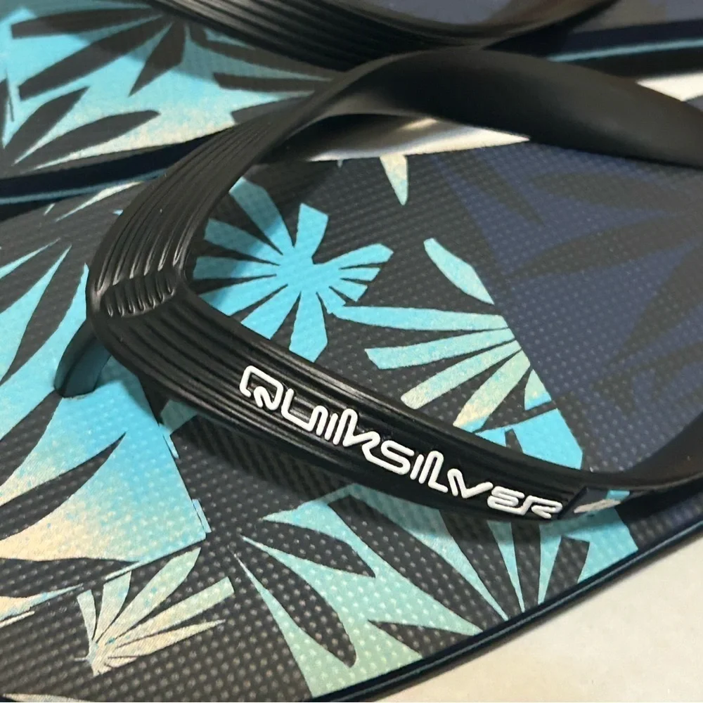 Quiksilver Tropical Black and Blue Sandals